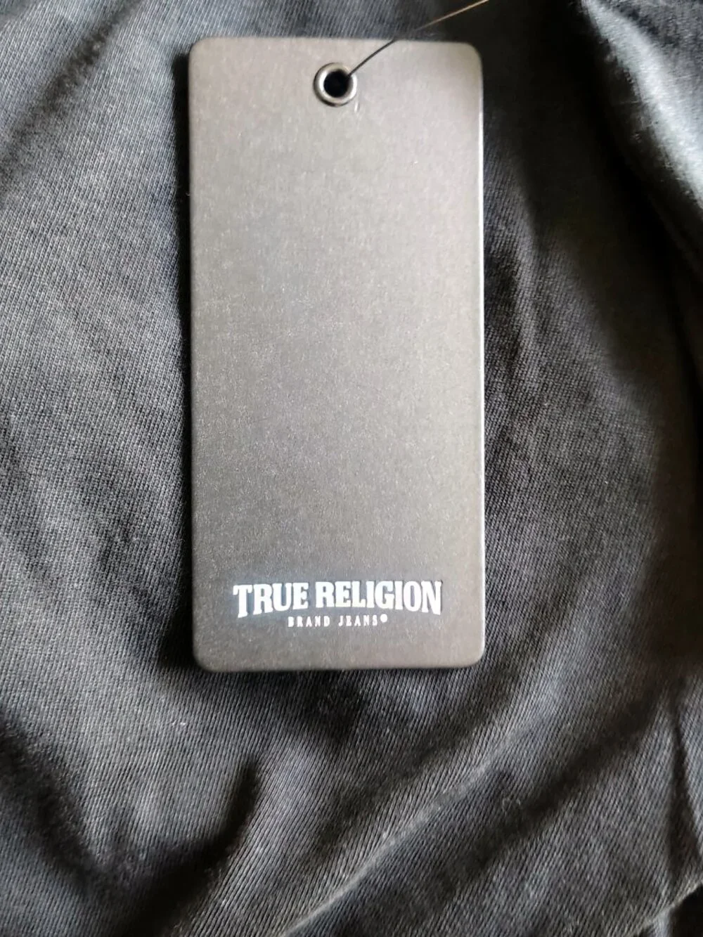 $62 NWT Mens True Religion Size L Color Black 100% Cotton T-Shirt